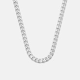 5mm Curb Chain - Platinum - 20"