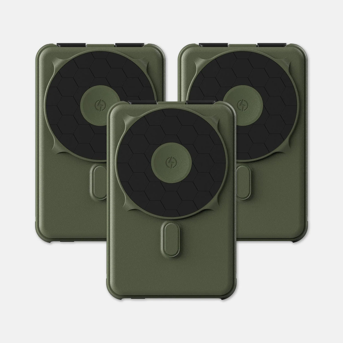Ridge Power Bank - 10k mAh Bundle - Matte Olive - 3-Pack