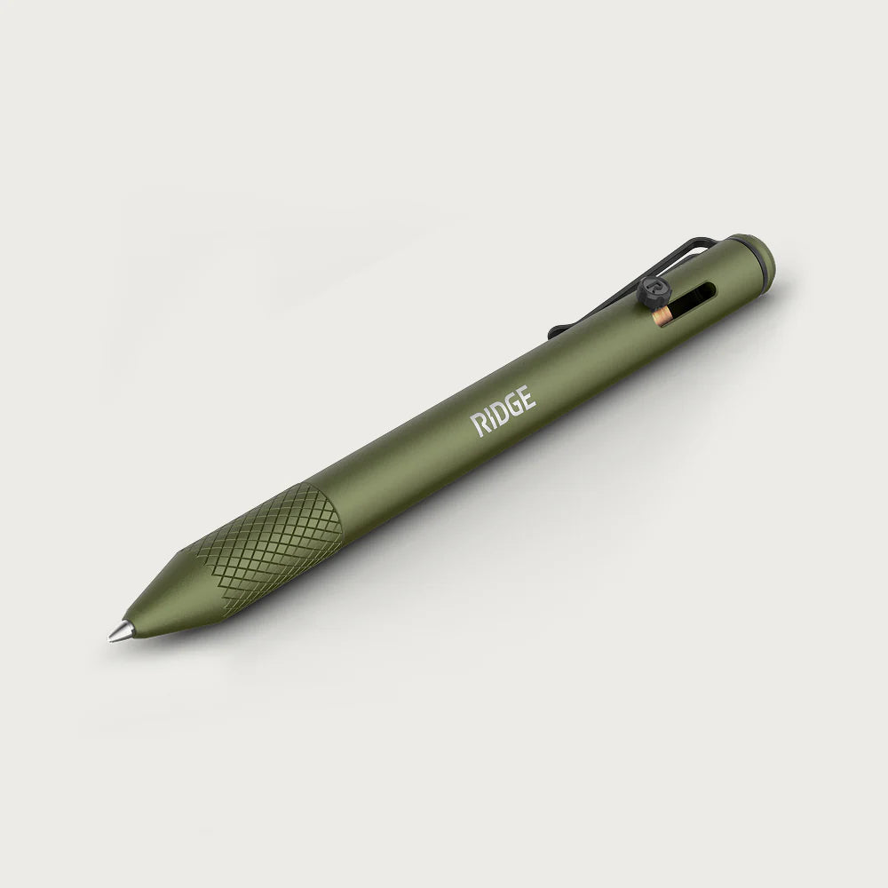 Ridge Bolt Action Pen - Matte Olive