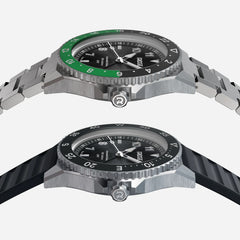 Ridge Land & Sea GMT Watch 42mm - Royal Black